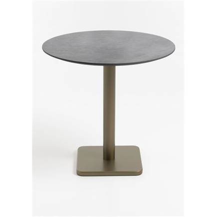Coco Maison Brest bistrotafel stone anthracite D80cm Goud